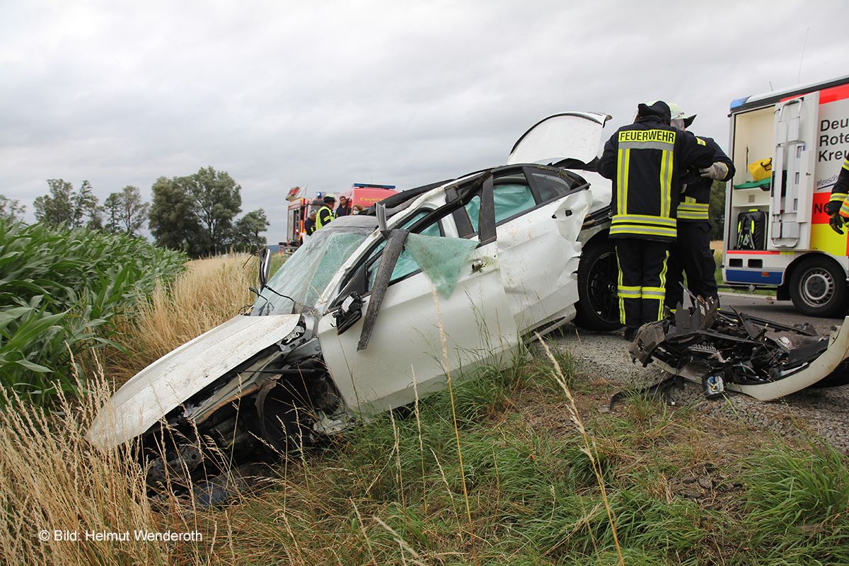 Felsberg: Autounfall mit 510 PS Mercedes